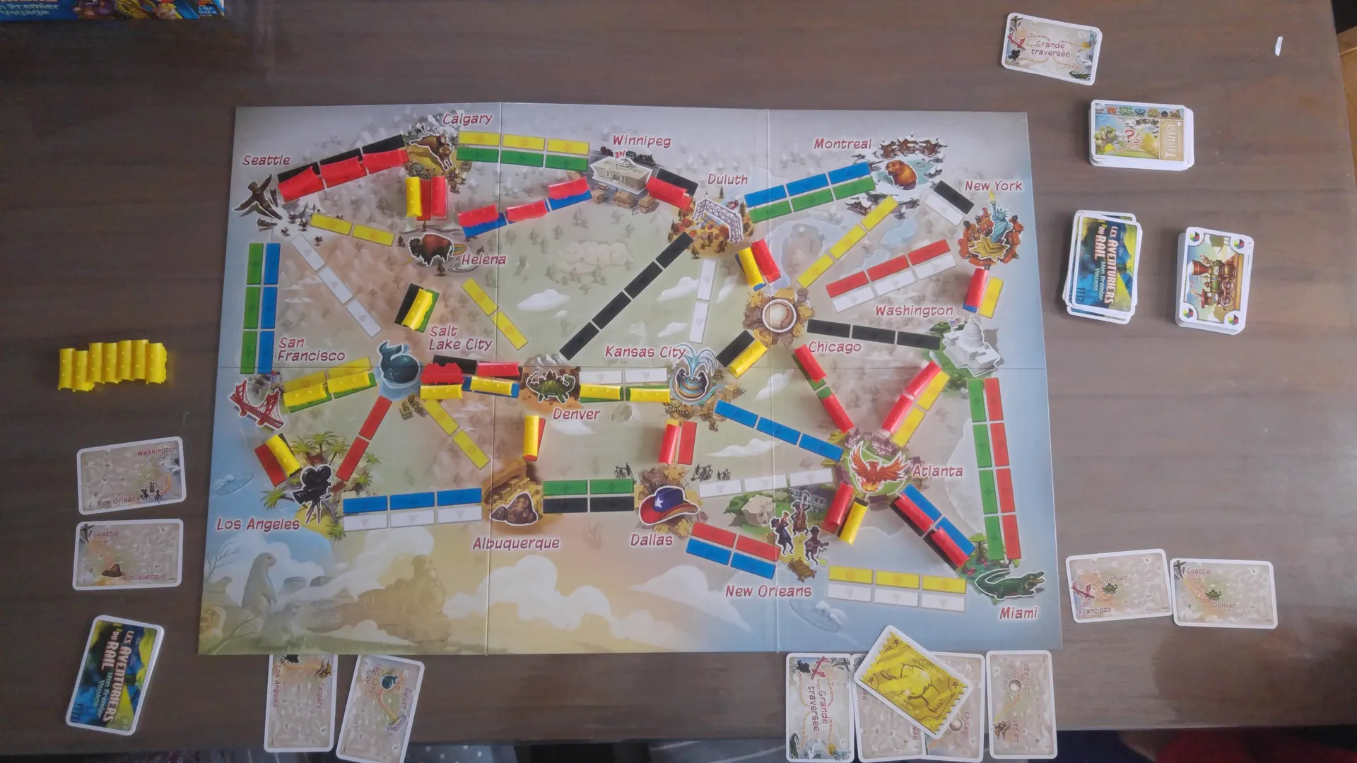 fin de partie, les aventuriers du rail mon premier voyage.